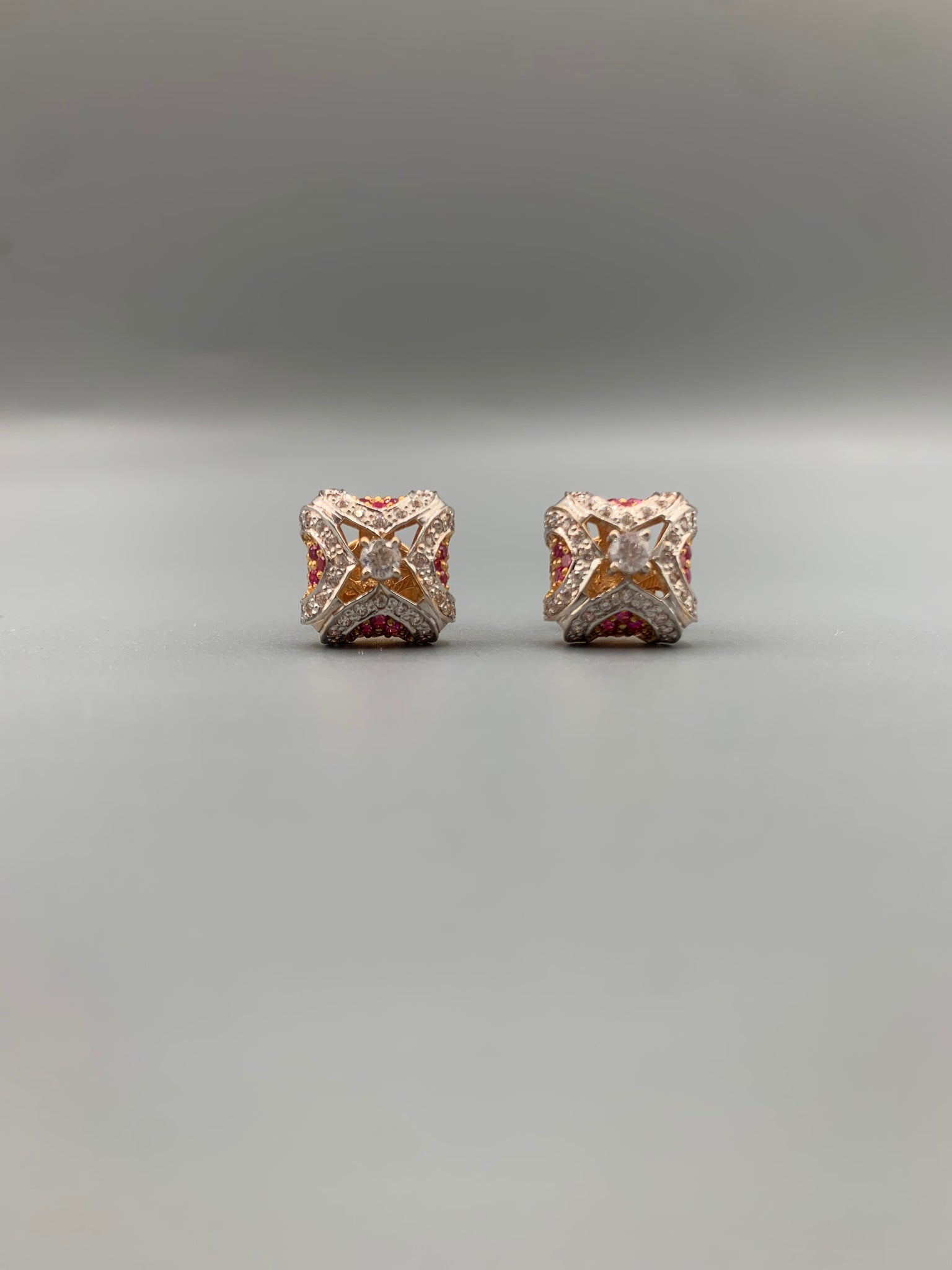 Radiant Crown Jewel Earrings