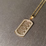 Gold 4 Qul Calligraphy Pendant