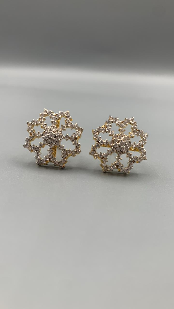 Radiant Snowflake Earrings