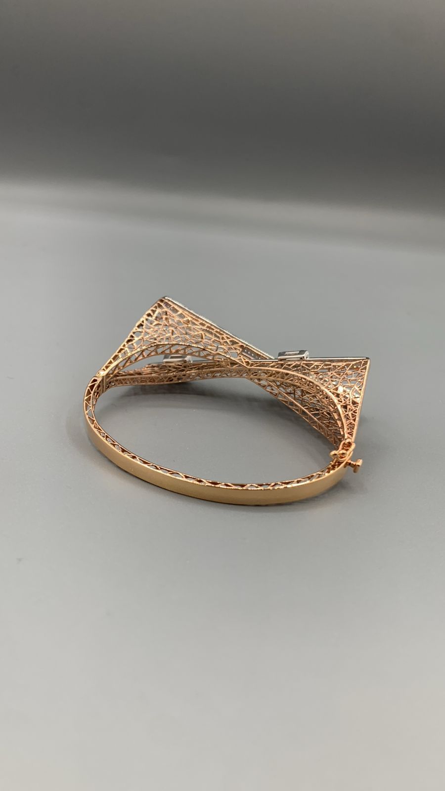 Rose Gold Eiffel Tower-Inspired Bracelet